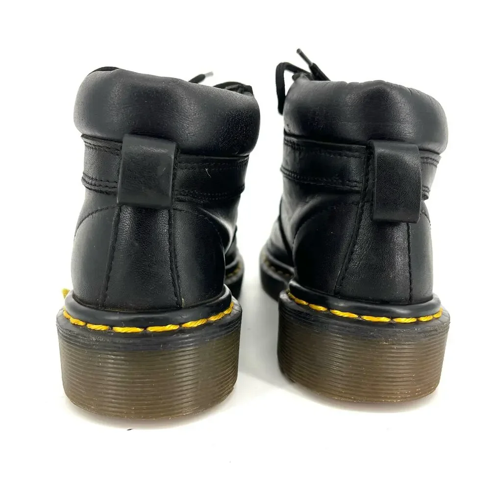 Doc‎ Dr. Martens Kids 8173 Black Leather Ankle Boots Originals England (Youth 2)